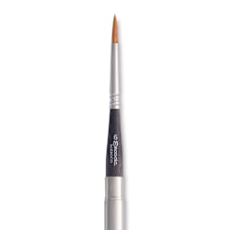 Escoda Barroco Toray Gold Synthetic Travel Brush - Round, Size 6, close-up