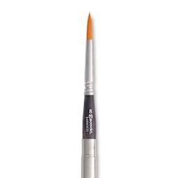 Escoda Barroco Toray Gold Synthetic Travel Brush - Round, Size 8, close-up