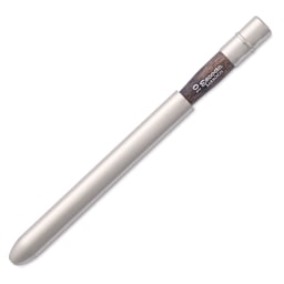 Escoda Barroco Toray Gold Synthetic Travel Brush - Round, Size 10, brush inserted inside the handle