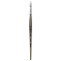 Escoda Perla Toray White Synthetic Brush - Bright, Short Handle, Size 4