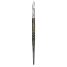 Escoda Perla Toray White Synthetic Brush - Bright, Short Handle, Size 8