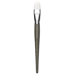 Escoda Perla Toray White Synthetic Brush - Bright, Short Handle, Size 24