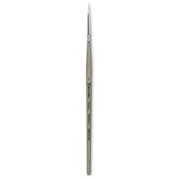 Escoda Perla Toray White Synthetic Brush - Round, Short Handle, Size 2