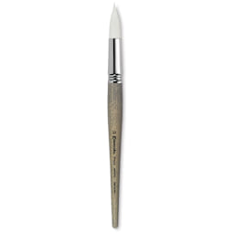 Escoda Perla Toray White Synthetic Brush - Round, Short Handle, Size 22