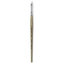 Escoda Perla Toray White Synthetic Brush - Angular, Short Handle, Size 6