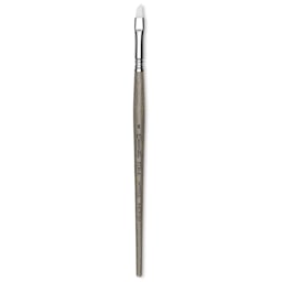 Escoda Perla Toray White Synthetic Brush - Angular, Short Handle, Size 8