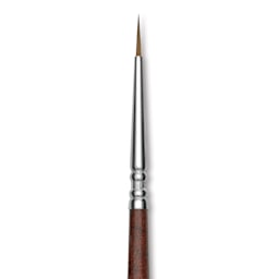 Escoda Prado Tame Synthetic Brush - Round, Short Handle, Size 0, close-up