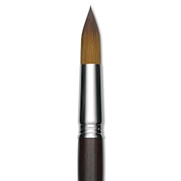 Escoda Prado Tame Synthetic Brush - Round, Short Handle, Size 22, close-up