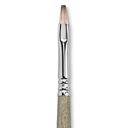 Escoda Tadami Synthetic Mongoose Brush - Bright, Short Handle, Size 6