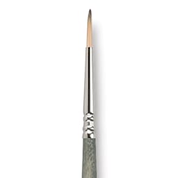 Escoda Tadami Synthetic Mongoose Brush - Round, Short Handle, Size 2 close up