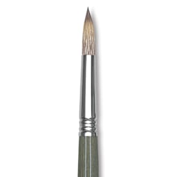 Escoda Tadami Synthetic Mongoose Brush - Round, Short Handle, Size 8