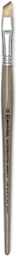Escoda Modernista Tadami Synthetic Mongoose Brushes - Short handled Angular brush shown upright