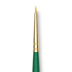 Princeton Good Synthetic Golden Taklon Brush - Round, Short Handle, Size 5/0