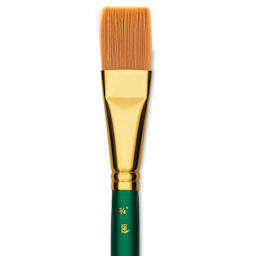 Princeton Good Synthetic Golden Taklon Brush - Stroke, Short Handle, Size 3/4"