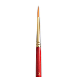 Princeton Heritage Sable Brush - Round, Short Handle, Size 2 close up