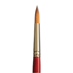 Princeton Heritage Sable Brush - Round, Short Handle, Size 10 close up
