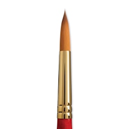 Princeton Heritage Sable Brush - Round, Short Handle, Size 12 close up