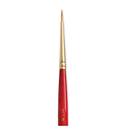 Princeton Heritage Sable Brush - Round, Short Handle, Size 2/0 close up
