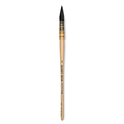 Isabey Original Siberian Blue Squirrel Brush - Quill Mop, Short Handle, Size 1