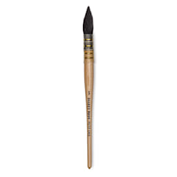 Isabey Original Siberian Blue Squirrel Brush - Quill Mop, Short Handle, Size 5