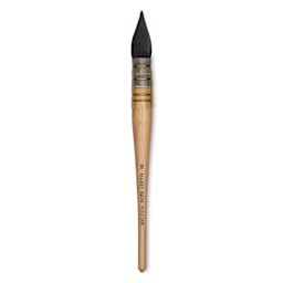 Isabey Original Siberian Blue Squirrel Brush - Quill Mop, Short Handle, Size 10