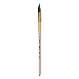 Isabey Original Siberian Blue Squirrel Brush - Quill Mop, Short Handle, Size 2/0