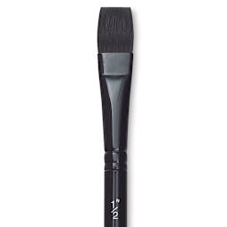 Silver Brush Black Velvet Brush - Square Wash, Size 1/2" close up