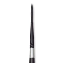 Silver Brush Black Velvet Brush - Script, Size 4 close up