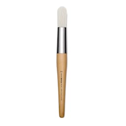Blick Mega White Synthetic Brush - Mega Round, Short Handle, Size 50