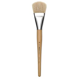 Blick Mega Natural Bristle Brush - Mega Filbert, Short Handle, Size 40