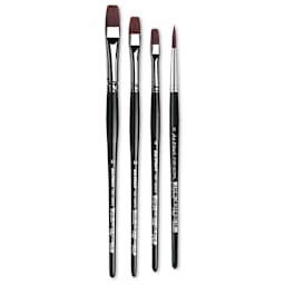 Da Vinci Artist Brush Set - Top Acryl Short Handle, Set of 4