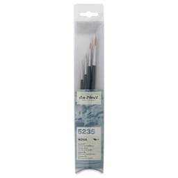 Da Vinci Nova Synthetic Brushes - Set 5235, Round, Short Handle, Set of 4, front of the packaging