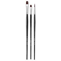 Da Vinci Artist Brush Set - Top Acryl Long Handle, Set of 3