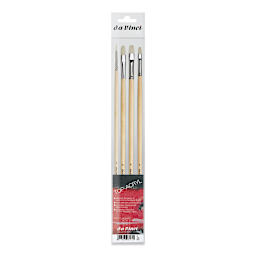 Da Vinci Artist Brush Set - Top Acryl Long Handle, Set of 4, front of packaging