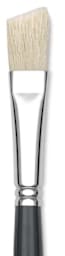 SNAP! Series 9700 Natural Bristle Brushes - Closeup of Angle brush shown
