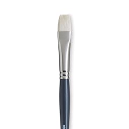Princeton Snap! Natural Bristle Brush - Bright, Long Handle, Size 8 close up