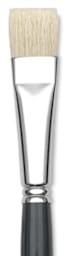 SNAP! Series 9700 Natural Bristle Brushes - Closeup of Bright brush shown