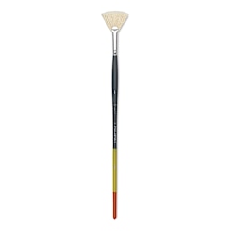 Princeton Snap! Natural Bristle Brush - Fan, Long Handle, Size 6