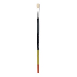 Princeton Snap! Natural Bristle Brush - Flat, Long Handle, Size 6
