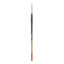 Princeton Snap! Natural Bristle Brush - Round, Long Handle, Size 4