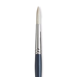 Princeton Snap! Natural Bristle Brush - Round, Long Handle, Size 8 close up