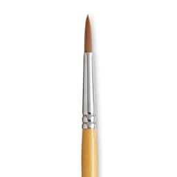 Princeton Snap! Golden Taklon Brush - Round, Short Handle, Size 6
