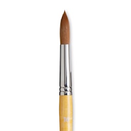 Princeton Snap! Golden Taklon Brush - Round, Short Handle, Size 16