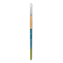 Princeton Snap! White Taklon Brush - Bright Shader, Short Handle, Size 4