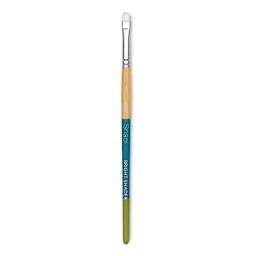 Princeton Snap! White Taklon Brush - Bright Shader, Short Handle, Size 6