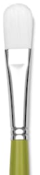 Princeton Snap! White Taklon Brush - Filbert, Long Handle, Size 10