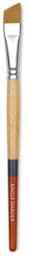 Princeton Snap! Golden Taklon Brush - Angle Shader, Short Handle, Size 1/2''