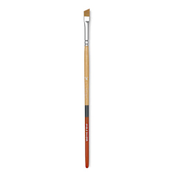 Princeton Snap! Golden Taklon Brush - Angle Shader, Short Handle, Size 1/4"