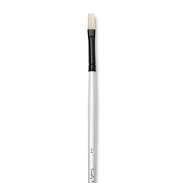 Robert Simmons Simply Simmons Chungking Hog Bristle Brush - Flat, Long Handle, Size 2