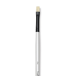 Robert Simmons Simply Simmons Chungking Hog Bristle Brush - Bright, Long Handle, Size 2